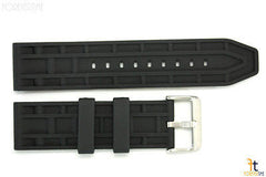 24mm Fits Fossil Waffle Pattern Heavy Rubber Watch BAND Strap