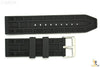 24mm Fits Fossil Waffle Pattern Heavy Rubber Watch BAND Strap - Forevertime77