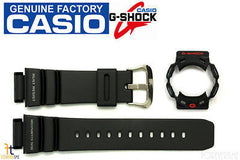 CASIO G-Shock G-9100-1V Black BAND & BEZEL Combo w/ Red - Gray Lettering