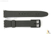 17mm  Dark Gray Soft PVC Replacement  Band Strap fits SWATCH watches w/ 2 Pins - Forevertime77