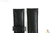 Bandenba 24mm Genuine Black Textured Leather Panerai Stitched Watch Band Strap - Forevertime77