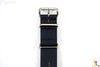 22mm Heavy Duty High End Grey Blue Woven Fits Hamilton Watch Band Strap 3 Loops - Forevertime77