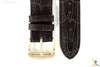 Citizen 59-S52482 Original Replacement 22mm Dark Brown Leather Watch Band Strap - Forevertime77