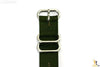 22mm Fits Luminox Nylon Woven Military Green Watch Band Strap 4 S/S Rings - Forevertime77