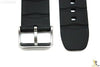 22mm Heavy Italian Textured Rubber Black Watch BAND Strap FITS Luminox EVO - Forevertime77