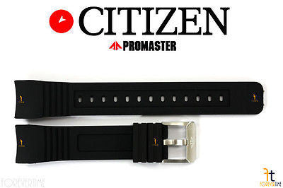 Citizen 59-S53297 Original Replacement 23mm Black Rubber Watch Band Strap - Forevertime77