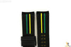 Luminox 1148 Tony Kanaan 26mm Black Leather  w/ Green & Yellow Watch Band Strap - Forevertime77