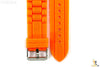 20mm Fits Fossil Orange Silicon Rubber Watch BAND Strap - Forevertime77