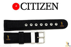Citizen 59-K50170 Original Replacement 22mm Black Nylon Watch Band Strap