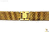 20mm Stainless Steel Metal (Gold Tone) Woven Watch Band Strap - Forevertime77