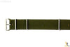 22mm Heavy Duty High End Olive Green Woven Fits Hamilton Watch Band 3 Loops - Forevertime77