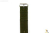 22mm Heavy Duty High End Olive Green Woven Fits Hamilton Watch Band 3 Loops - Forevertime77