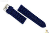 20mm Fits Fossil Navy Blue Silicon Rubber Watch BAND Strap - Forevertime77