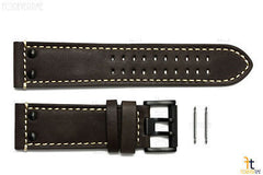 Luminox 1897 Field 26mm Dark Brown Leather Watch Band Strap w/ 2 Pins