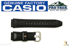CASIO PRO TREK Pathfinder PAG-80 20mm Black Rubber Watch BAND PRG-80 PRG-80J