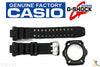CASIO G-Shock G-1100B Original Black Rubber BAND & BEZEL Combo G-1500 G-1500B - Forevertime77