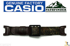 CASIO Pathfinder PAS-410B-5V Original Brown Cloth / Leather Watch BAND Strap