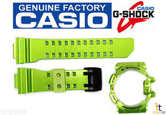 CASIO G-Shock G'Mix GBA-400-3B Original Green Rubber Watch BAND & BEZEL Combo