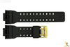 CASIO G-Shock GAC-100BR Black (Glossy Finish) Rubber Watch Band Strap GA-110GB - Forevertime77