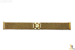 20mm Stainless Steel Metal (Gold Tone) Woven Watch Band Strap