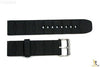 22mm Texture Italian Heavy Black Rubber Watch BAND Strap FIT LUMINOX S/S Buckle - Forevertime77