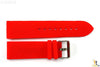 24mm Fits Fossil Red Silicon Rubber Watch BAND Strap - Forevertime77