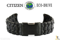 Citizen 59-S03360 Original Replacement Black Ion Plated Stainless Steel Watch Band Bracelet