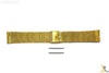 20mm Stainless Steel Mesh (Gold Tone) Watch Band w/ 2 Spring Bars - Forevertime77