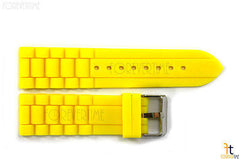 24mm Fits Fossil Yellow Silicon Rubber Watch BAND Strap