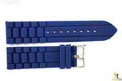 24mm Navy Blue Silicon Rubber Watch BAND Strap