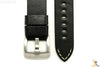 20mm Black Smooth Leather Watch Band Strap Fits Luminox Anti-Allergic Heavy Duty - Forevertime77