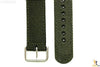 CASIO SGW-300HB-3AV Original 18mm Green Leather / Nylon Watch BAND Strap - Forevertime77