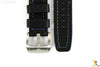 Luminox 5261 XCOR 24mm Black Leather Watch Band Blue Stitches w/ 2 Pins - Forevertime77
