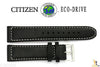 Citizen 59-S53002 Original Replacement 22mm Black Leather Watch Band Strap - Forevertime77