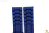 24mm Fits Fossil Navy Blue Silicon Rubber Watch BAND Strap - Forevertime77