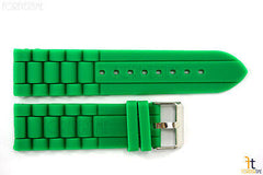 22mm Green Silicon Rubber Watch BAND Strap