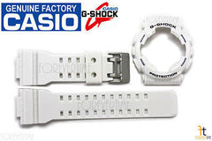 CASIO G-Shock GA-100A-7A Original White Watch BAND & BEZEL Combo