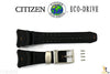 Citizen 59-S50883 Original Replacement Black Rubber Watch Band Strap w/ 4 Screws - Forevertime77