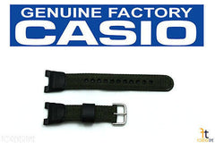 CASIO SGW-100B Original Green / Black Nylon-Leather Watch BAND Strap Twin Sensor