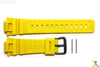 16mm Fits CASIO DW-6900 G-Shock  Yellow Rubber Watch BAND DW-6600 w/ 2 Pins - Forevertime77