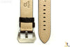 24mm Dark Brown Textured Leather Watch Band Strap Fits Luminox Anti-Allergic - Forevertime77