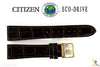 Citizen 59-S51091 Original Replacement 19mm Brown Leather Watch Band Strap - Forevertime77