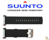 Suunto Core ORIGINAL Flat Black Rubber Watch Band Strap w/ Attachment Pins - Forevertime77