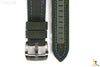 Luminox 5121 SXC GMT 24mm Grey Cordura Leather Watch Band Blue Stitches w/2Pins - Forevertime77