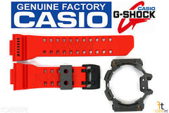 CASIO G-Shock GA-400-4B Original Red Rubber BAND & Grey BEZEL Combo