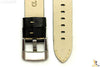 22mm Black Smooth Leather Watch Band Strap Fits Luminox Anti-Allergic Heavy Duty - Forevertime77