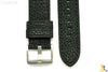 22mm Black Textured Leather Watch Band w/Stitching Fits Luminox Anti-Allergic - Forevertime77