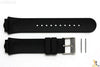 Luminox 0100 22mm Black Rubber Watch Band Strap w/2 Pins - Forevertime77