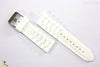 24mm White Silicon Rubber Watch BAND Strap - Forevertime77