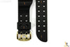 CASIO GW-225A-1J G-Shock 18mm Black Rubber Watch BAND Strap Gold Tone Buckle - Forevertime77